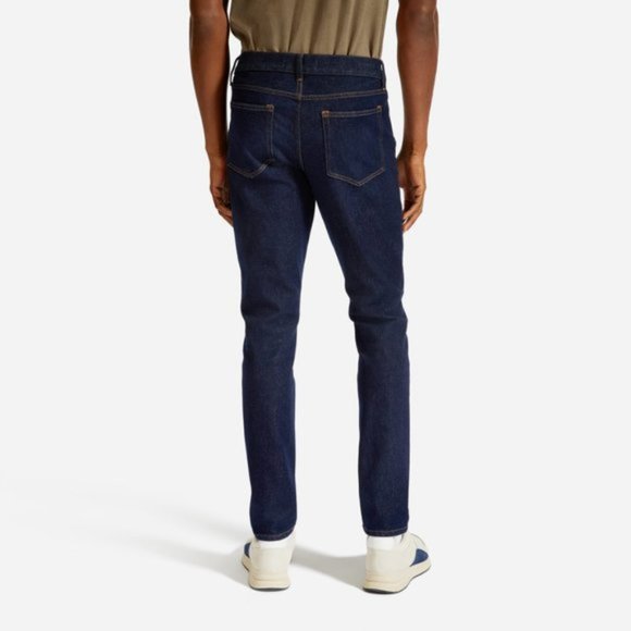 Everlane Men's Slim Jeans - Dark Blue - Picture 5 of 9